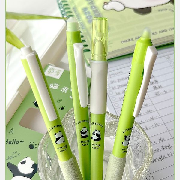 4st/ set tecknade djur raderbar penna Panda magic pennor AA A