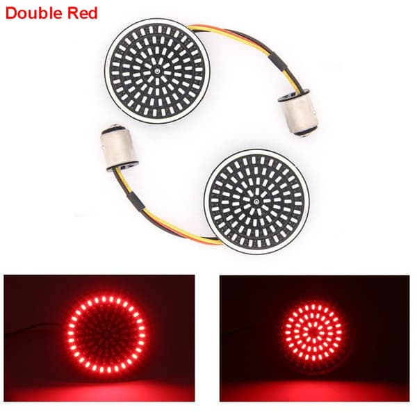 2 stk. Blinklysindikatorlys RØD Red
