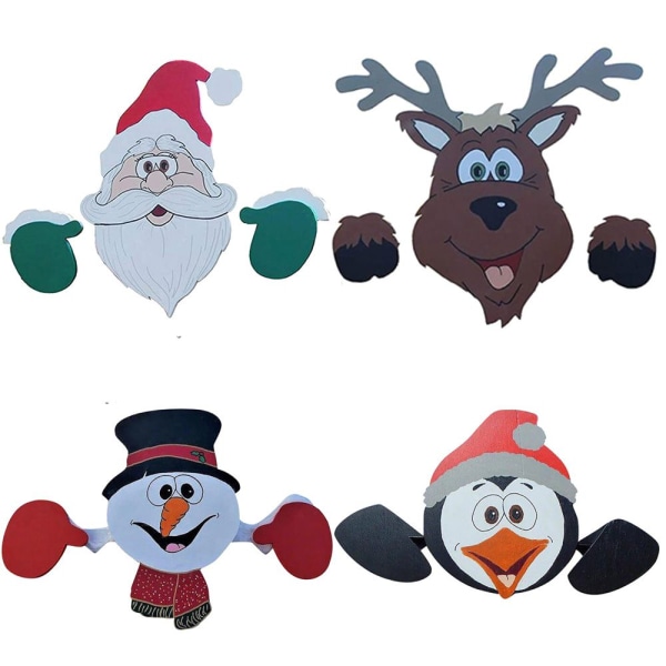 Jul staket dekoration trädgård prydnader REN reindeer