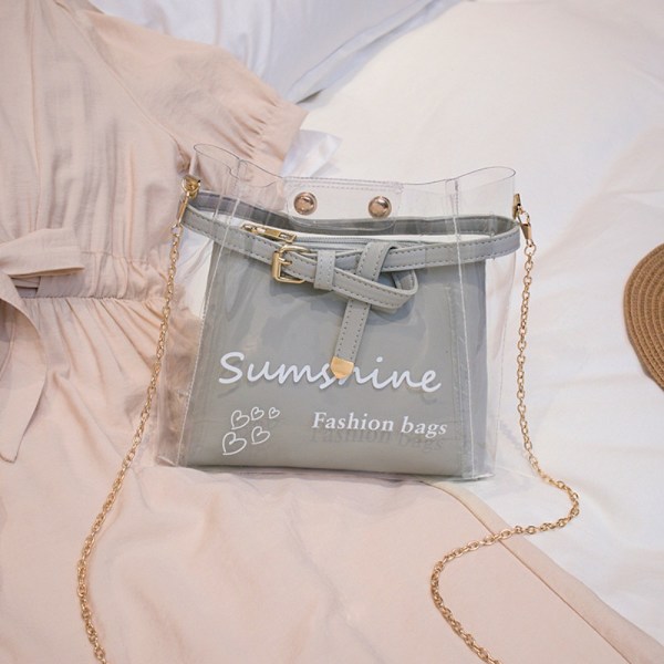 2 i 1 axelväskor Jelly Bag LJUSGRÅ light grey
