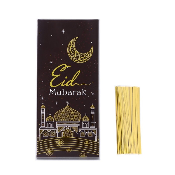 50 STK Eid Mubarak slikposer Cookiepose KAFFE Coffee