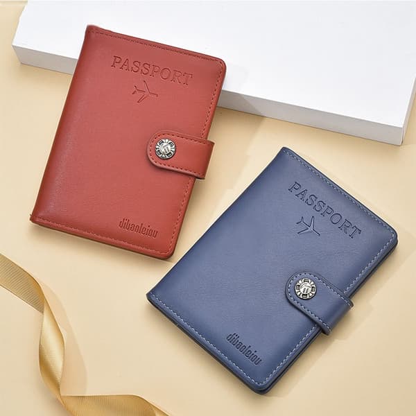 Pasomslag Pasholder Etui BLÅ Blue