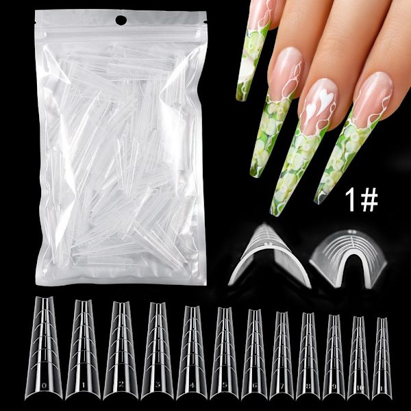 120st/påse Nail Dual Form False Nail Tips 01-120PCS/BAG 01-120PCS/BAG