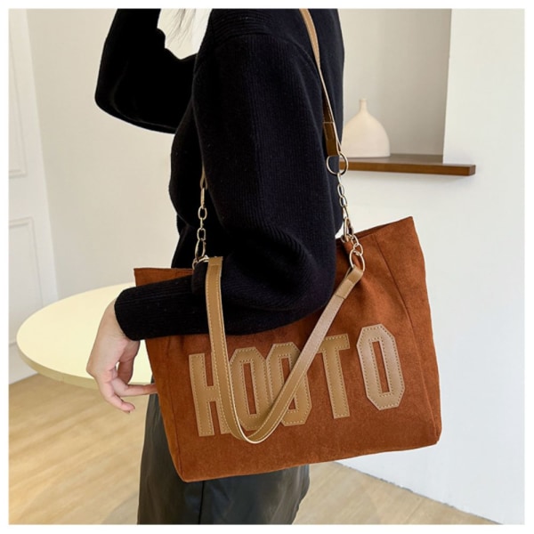 Skulderveske Tote Big Bag BRUN brown
