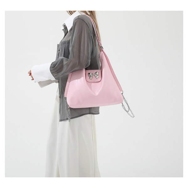 Båge Handväska Tote Bag SILVER Silver