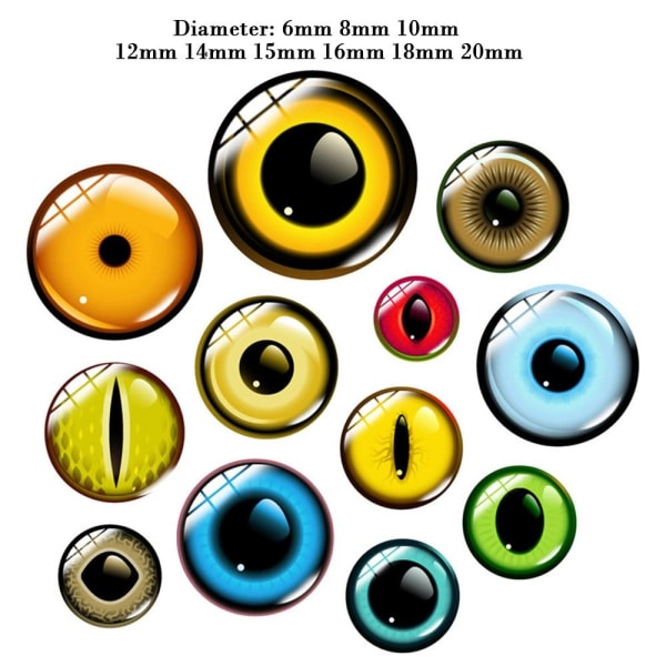 20 stk/10 par Eyes Crafts Eyes Puppet Crystal Eyes 20MM 20MM 20mm