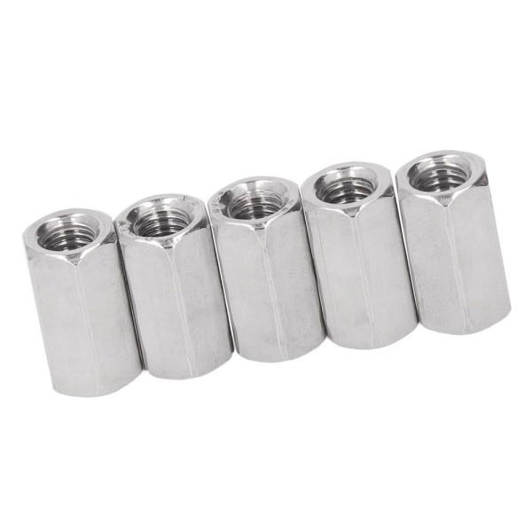 10 kpl Pitkän tangon mutteri kuusioliitosmutteri M6x18mm pitkät mutterit