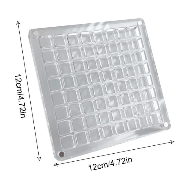 Magnetisk Snäckskalsvitrin Snäckskalsförvaringslåda 100 RUTOR 100 grid