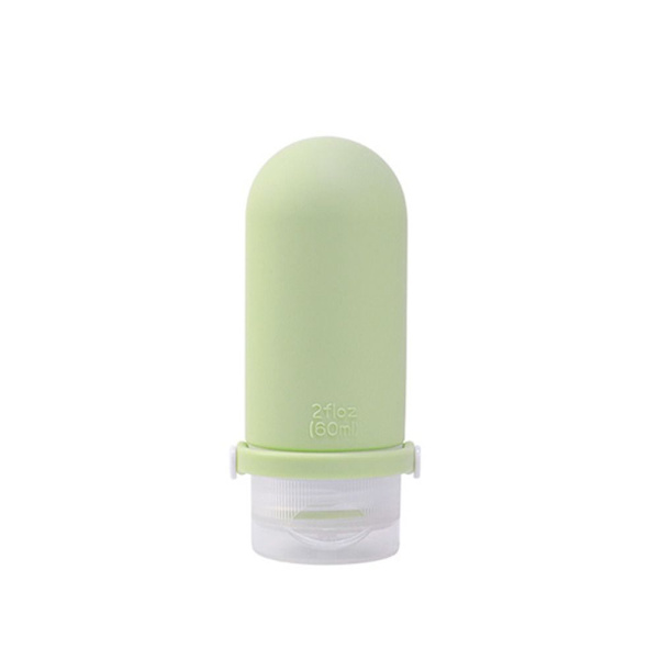 Vätskebehållare Resepåfyllningsbar flaska LJUSGRÖN 60ML light green 60ml