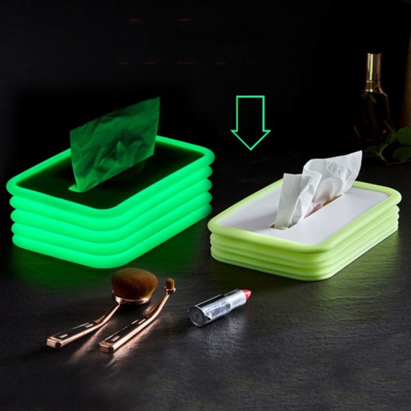 Vikbart papper Ansiktspapperslåda Tissue Spring Box BLÅ NON blue non luminous-non luminous