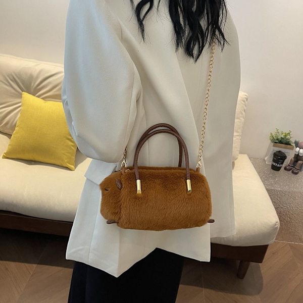 Capibala Crossbody Taske Capybara Plys Rygsæk Tote Bag