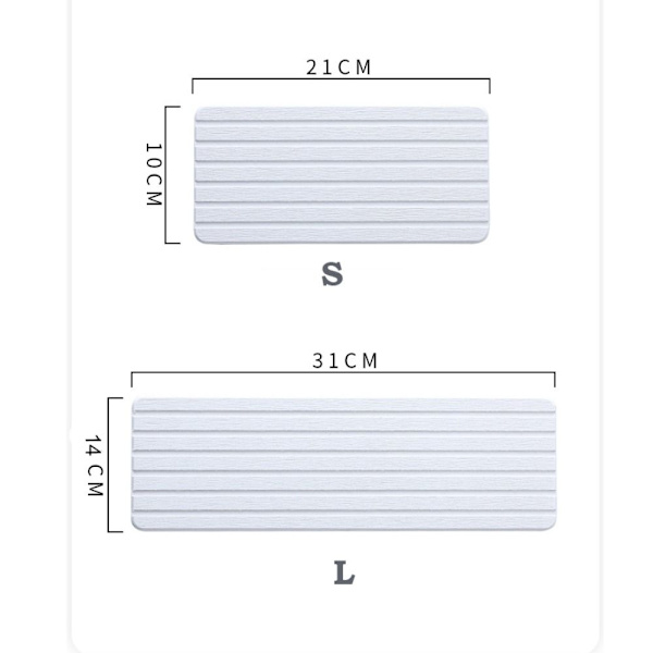 Diatomite Coaster Vattenabsorberande pad GRÅ L gray L