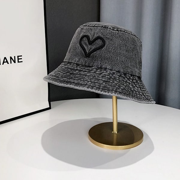Bøllehat Solhat SORT-SORT HJERTE SORT-SORT HJERTE black-black heart