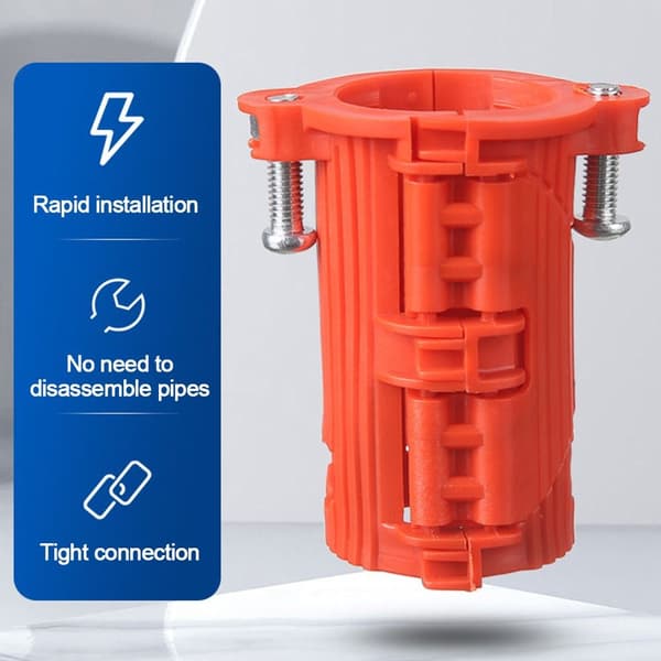 Fast mutter for fast installasjon av blandebatteri med fast base, RØD red