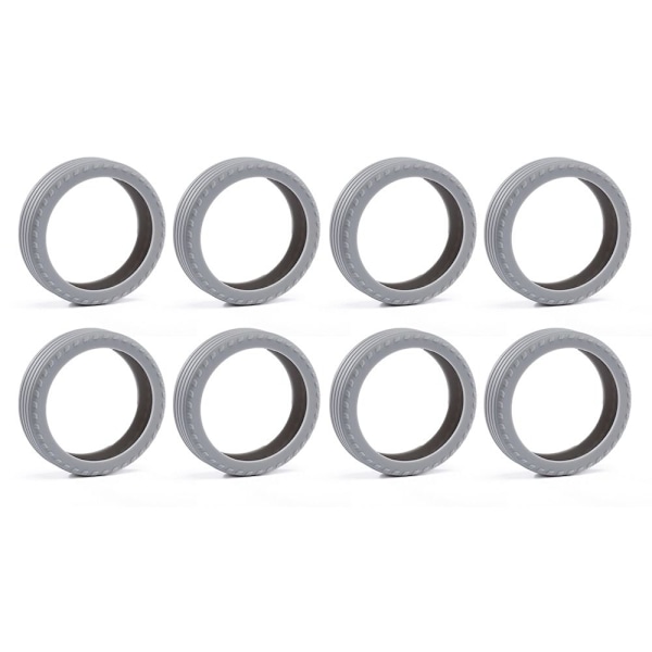 8 kpl / set Matkalaukkujen pyörän kengät Matkalaukun pyörien suoja Gray 8Pcs-8Pcs