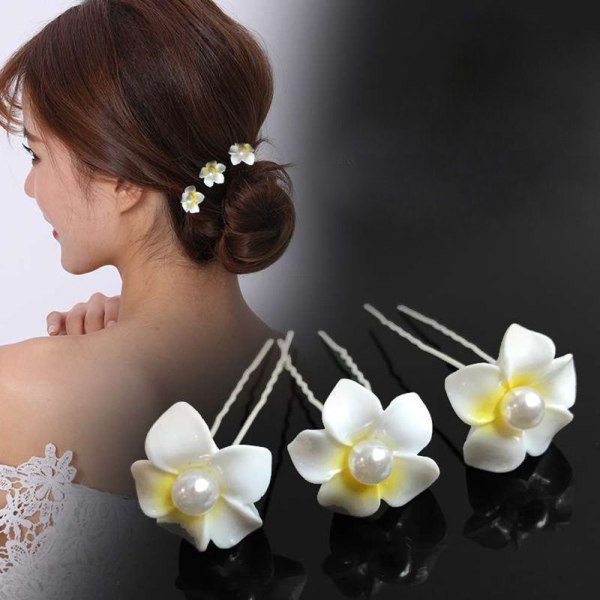 Pearl Flower Hårnål Stick Brude Hårnål 14 14 14