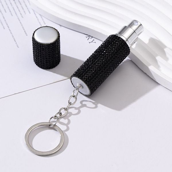 Tom Parfume Flaske Nøglering Spray SORT black
