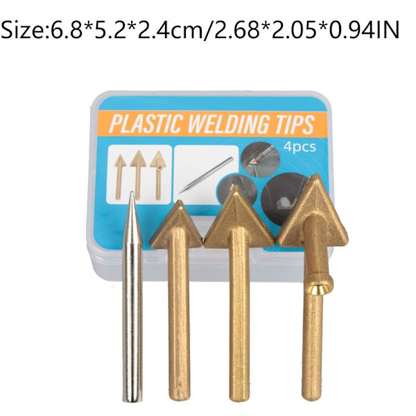 Loddebolt Pistol Tips Trekantet Kobberhode 2 STK 2 STK 2PCS