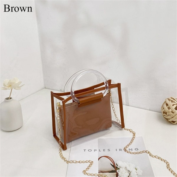 Håndvesker PVC Jelly Bag BRUN brown
