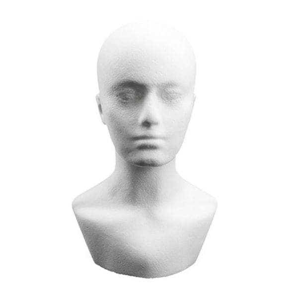Mannlig hodemodell Mannequin Head GRÅ Grey