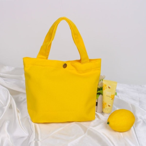Mini håndveske Canvas Totes Bag SVART L black L