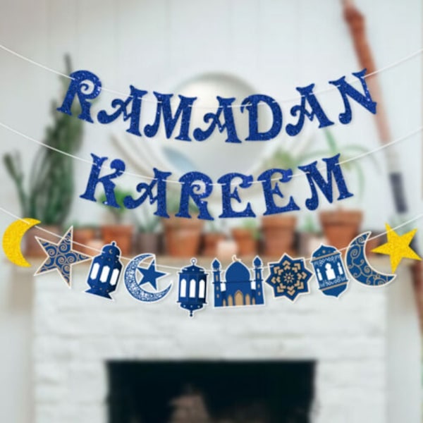 Ramadan Kareem Banner Eid Mubarak Ornament A A