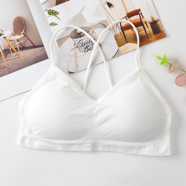 Dam Sport-BH Pad Linne VIT White
