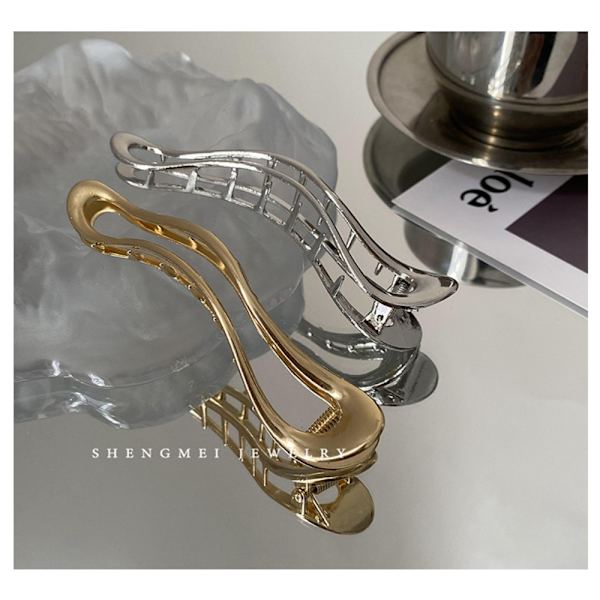 Duck Mouth Hårnål Metall Hårklämma SILVER silver