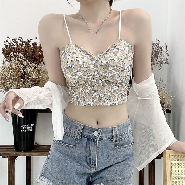 Kukkakuvioiset Camisole-kuvioiset print VÄRI 4 VÄRI 4 Color 4