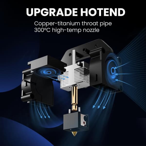 3D-tulostin, täysin koottu, kokometallinen Hotend