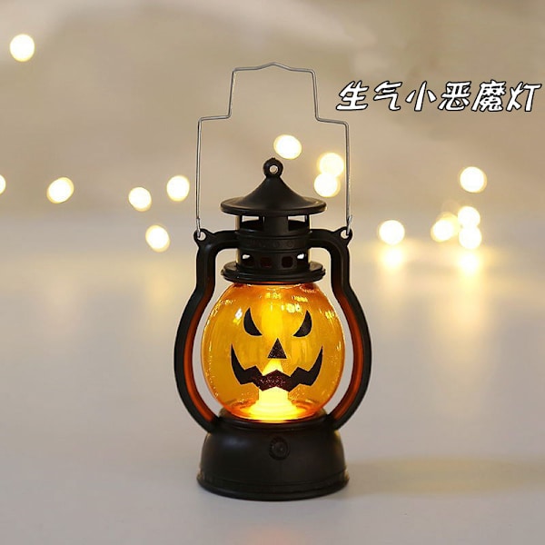 Halloween lantern, hand-held pumpkin lantern, skull decoration lamp