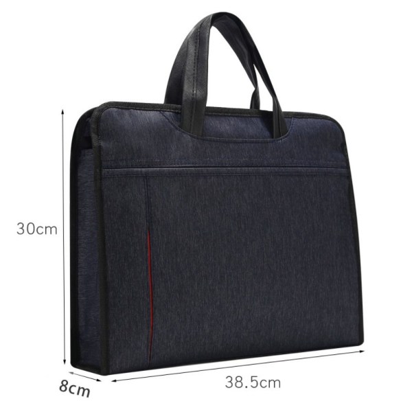 Håndholdt dokumentmappe Business Taske NAVY BLÅ navy blue