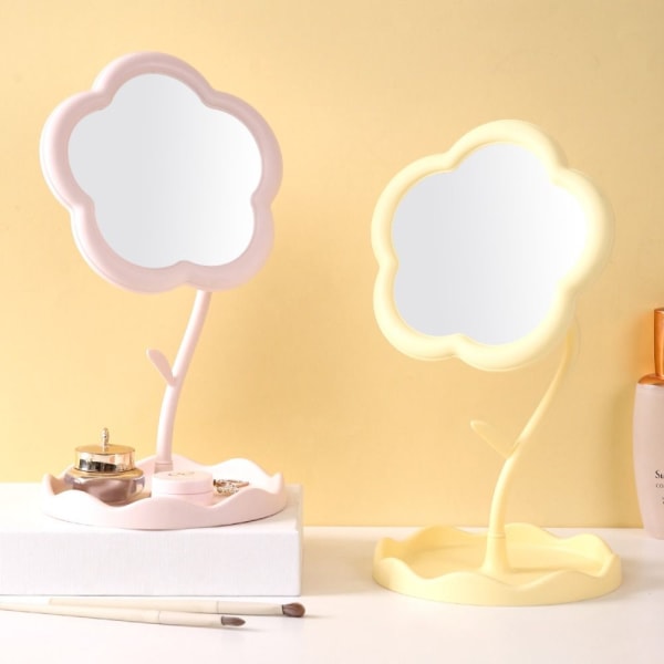 Desktop Makeup Mirrors Dressing Mirror HVIT white