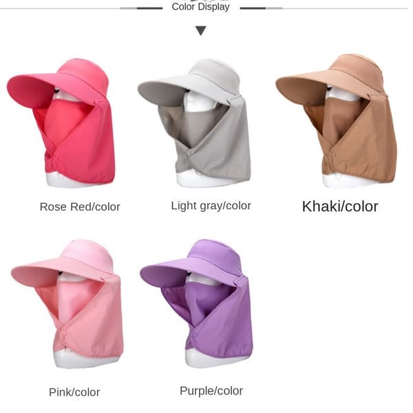 Avtakbar maskehatt, solhatt ROSA pink