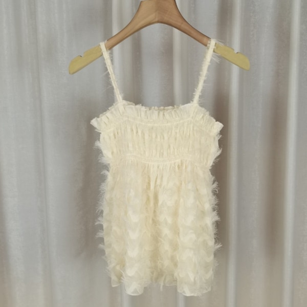 Tassel Sling Crop Top VALKOINEN White