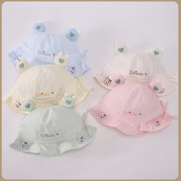 Girls Bucket Hat Baby lippalakit VALKOINEN white