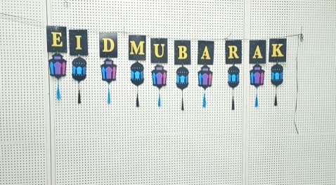 2025 Eid Mubarak Ramadan Kareen Festpynt Banner