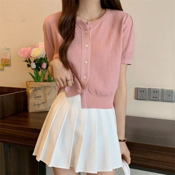 Neuleet Slim Fit Cardigan APRICOT apricot