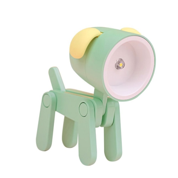 LED Natlys Tegneserie Skrivebordslampe GRØN HVALP HVALP green puppy-puppy