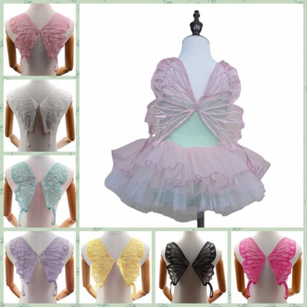 Organza Butterfly Wings Patch 3D Wings Patch KHAKI Khaki