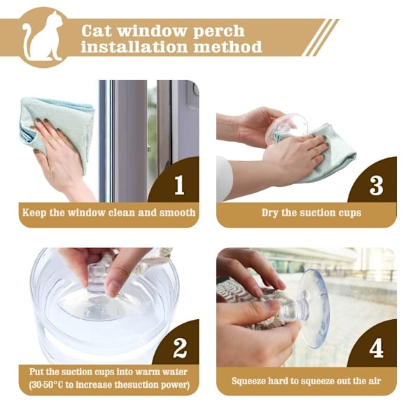 Cat Window Aborre Cat Hængekøje Kæledyr hvilesæde Seng