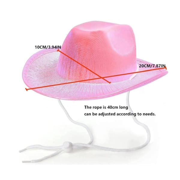 Husdjurs Cowboy Set Mångsidig Kostym Rosa
