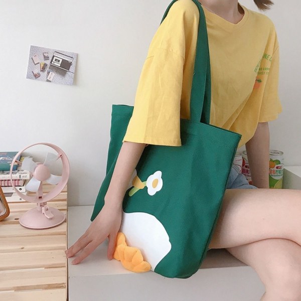 Tegneserie håndtasker Cute Duck Tote Bag 2 2 2