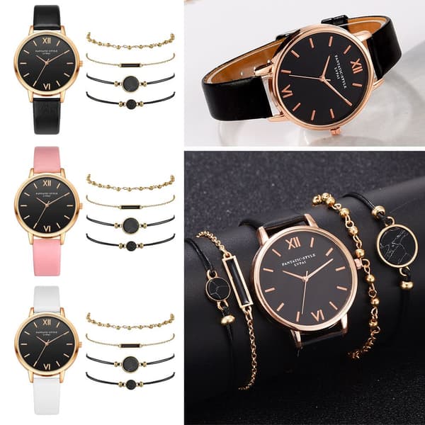 Damklocka Kvarts Armbandsur BRUN Brown