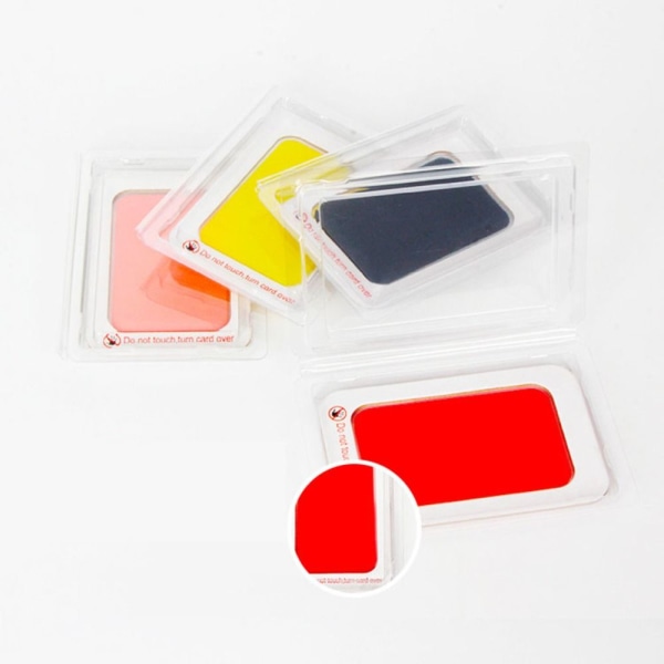 Baby Footprint Ink Pad Pet Handprints PUNAINEN Red