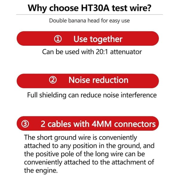 HT30A Testledninger for automatisk testlinje