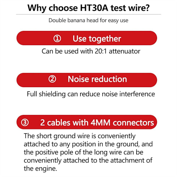 Kabeltestledningar HT30A Autotestledning