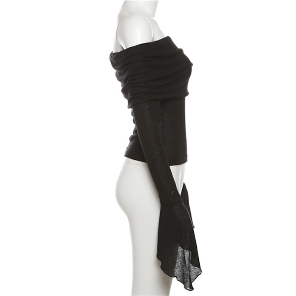 Langermede T-skjorter Cropped T-skjorte HVIT M White M