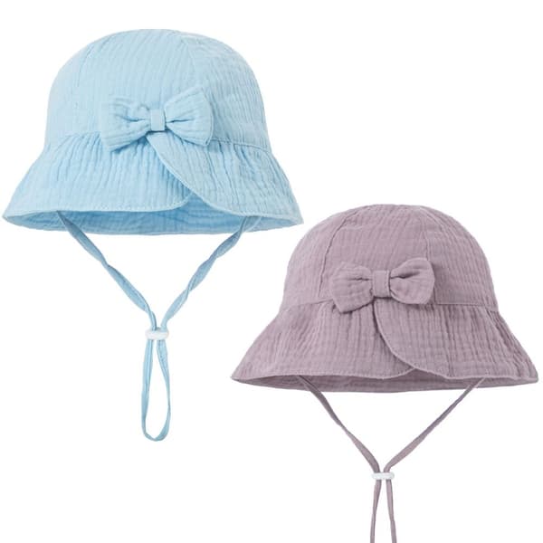 Pige Solhat Baby Kasketter LYSEGRÅ light grey
