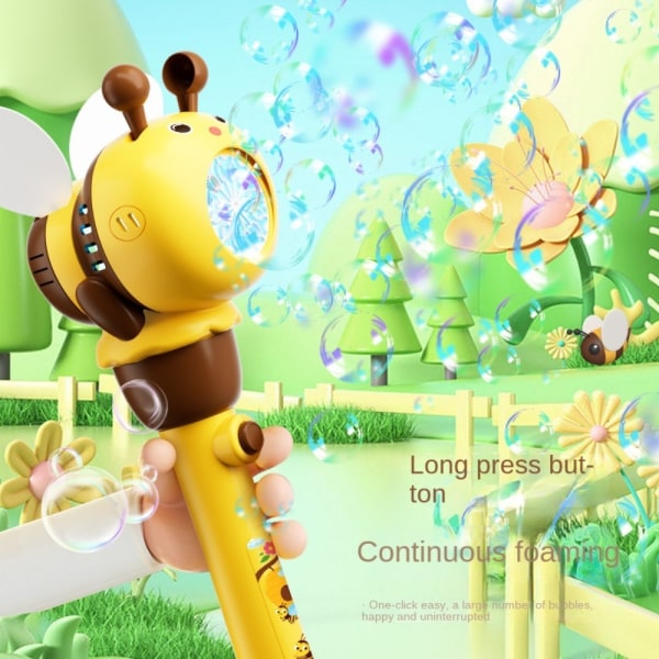 Bubble Blowing Stick Automaattinen kuplakone KELTAINEN yellow